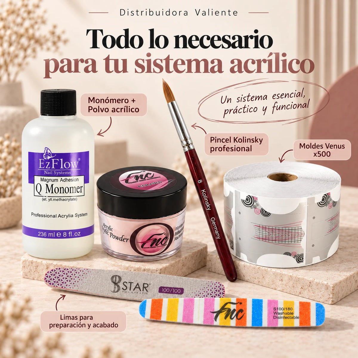 Kit Acrílico ESENCIAL