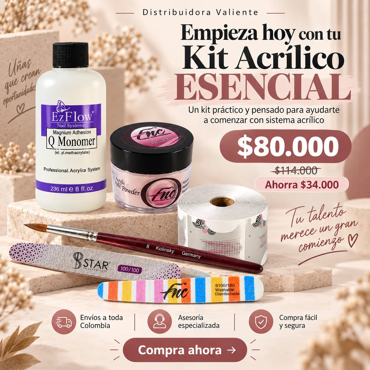 Kit Acrílico ESENCIAL